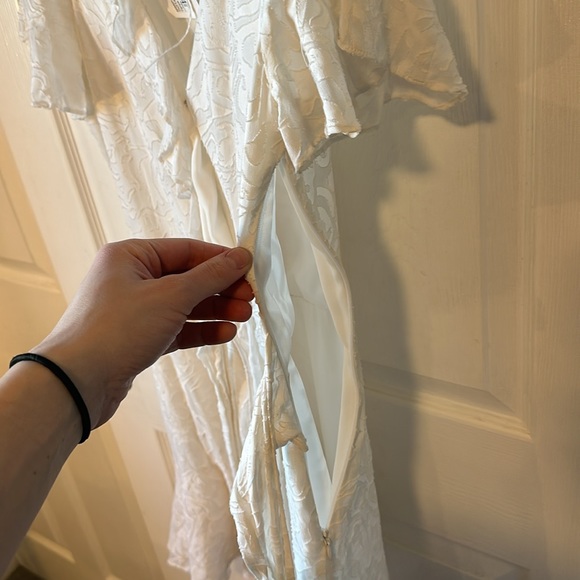 Tanya Taylor White Floral Bianka Silk Dress 6 RTR - Picture 13 of 14